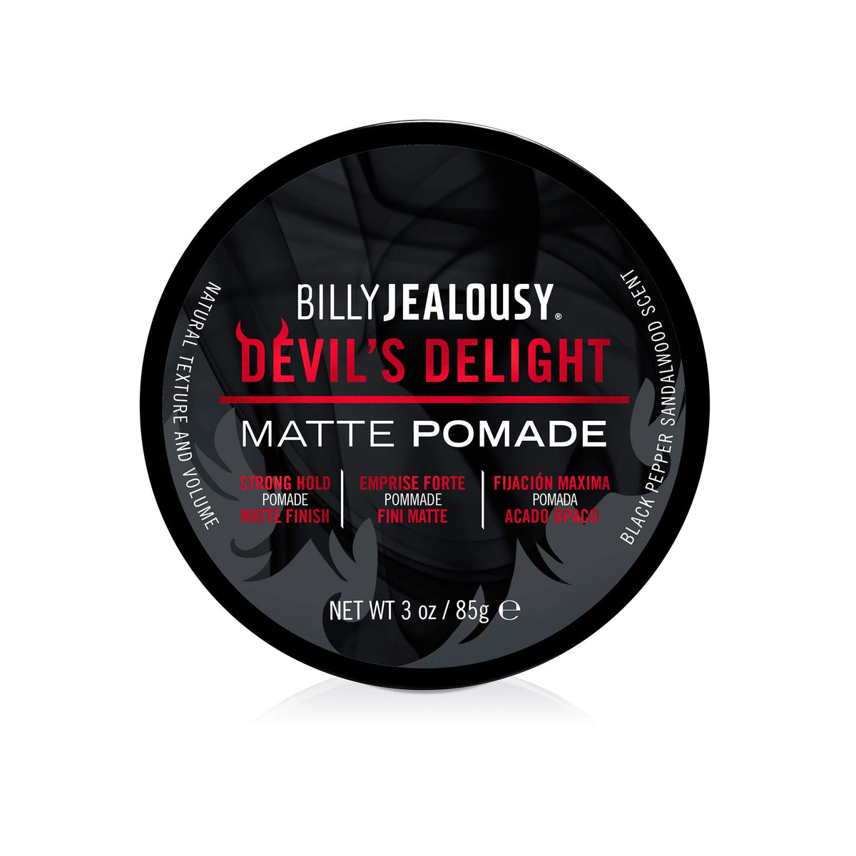Billy Jealousy front jar view showing clean packaging and 3 oz size benefit