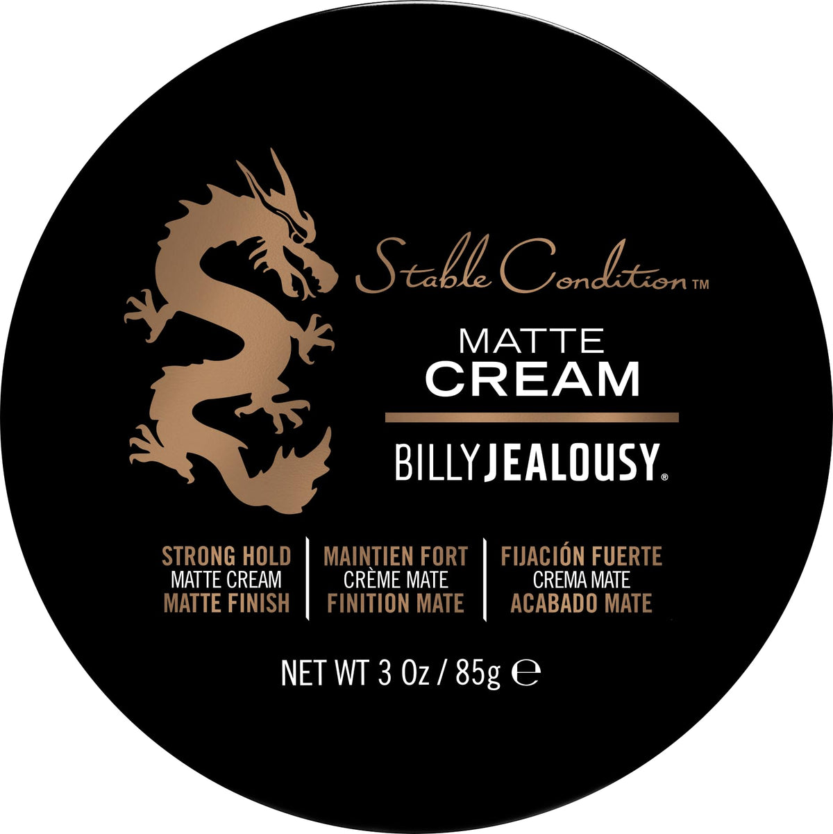 Billy Jealousy front packaging showing clean, modern label and 3 oz jar benefit clarity