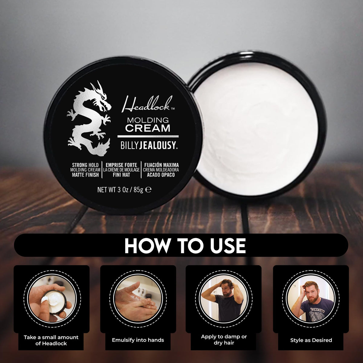 Billy Jealousy cream on hands being emulsified for even application