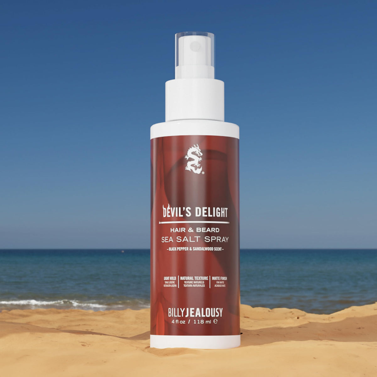 Billy Jealousy hair detail showing matte finish and natural touchability