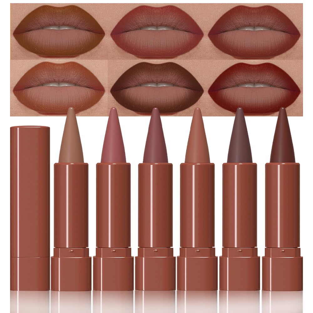 BINGBRUSH front packaging showing six matte lip crayons and benefits of variety