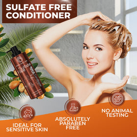 BINGO HAIR CARE pouring conditioner demonstrating easy application and control