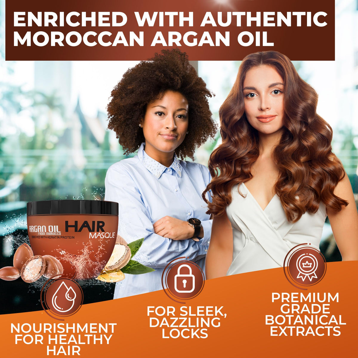 BINGO HAIR CARE open jar texture close-up illustrating rich, creamy hydrating formula