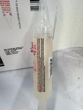 Bio Complex application on hair demonstrating smooth, hydrated strands