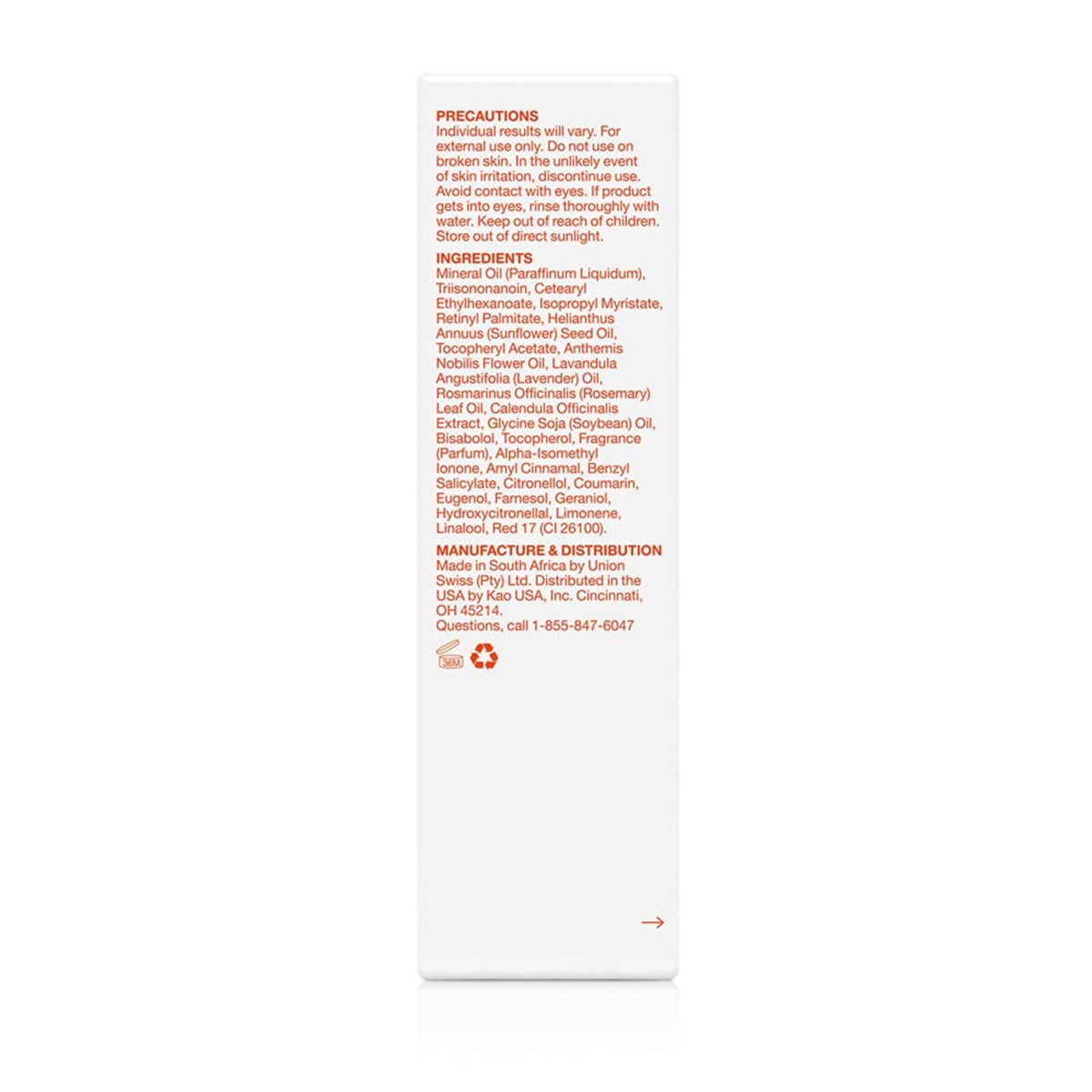Before and after comparison area with Bio-Oil results, Bio-Oil improves appearance
