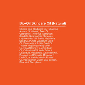 Bio-Oil bottle with plant ingredients still life showing botanical formulation benefit