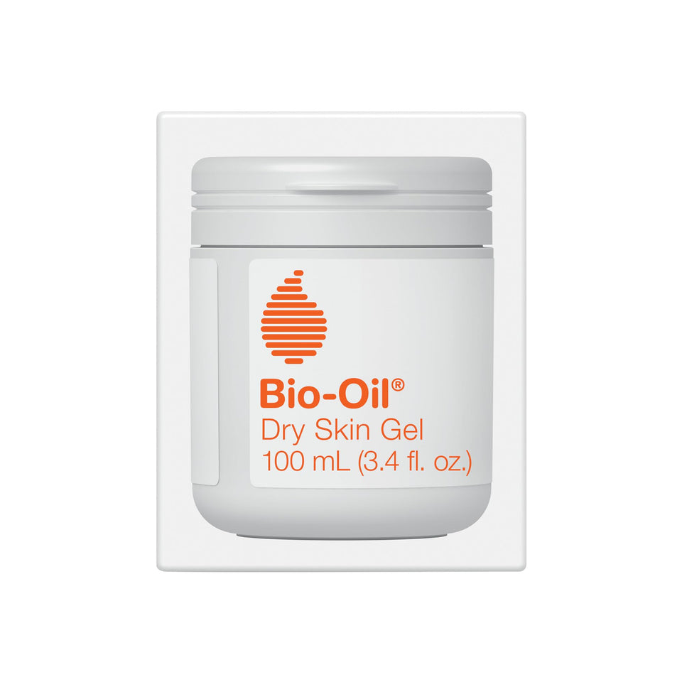 Bio-Oil front packaging showing gel tube and calming hydration benefits