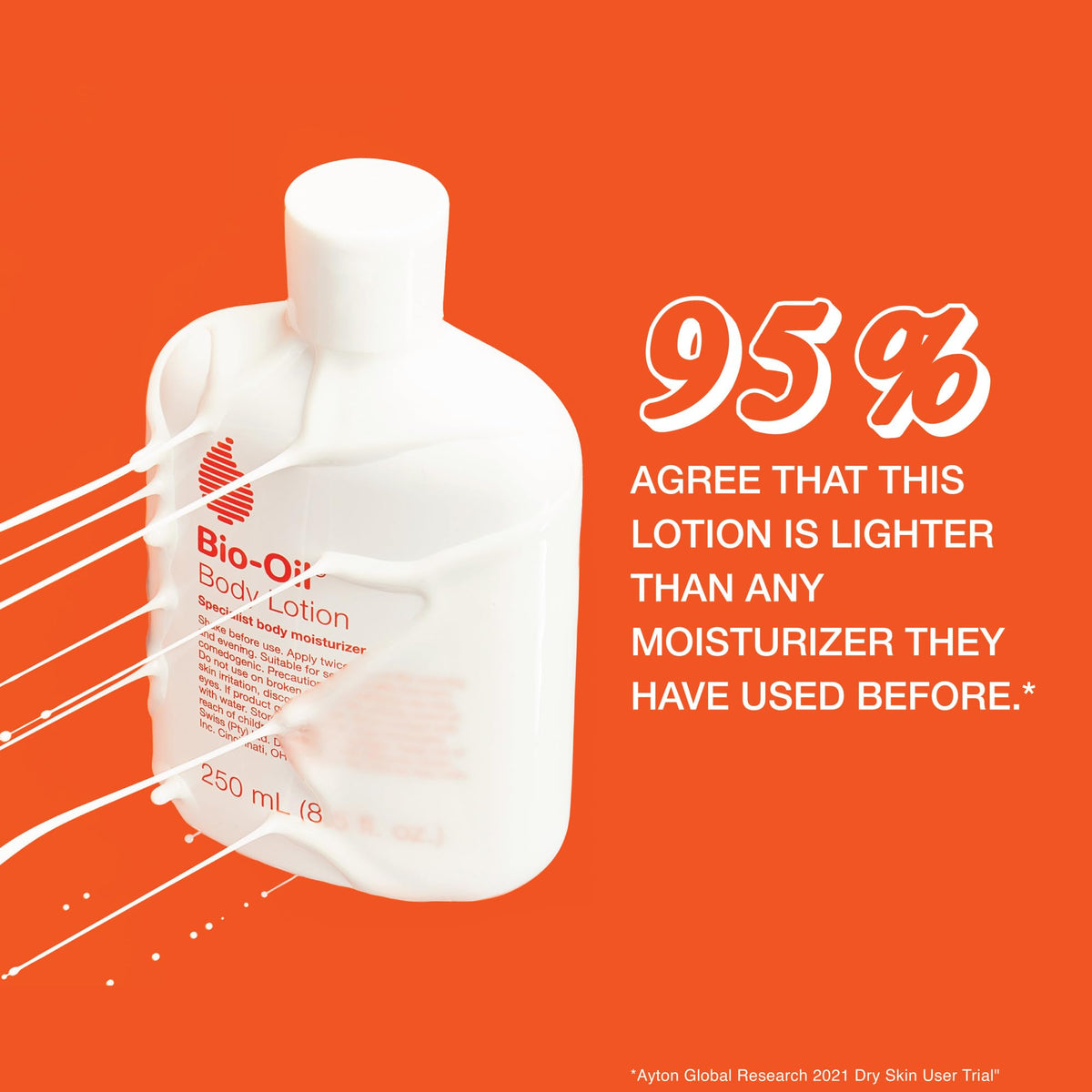 Bio-Oil dry skin gel texture detail showing lightweight consistency and concentrated hydration