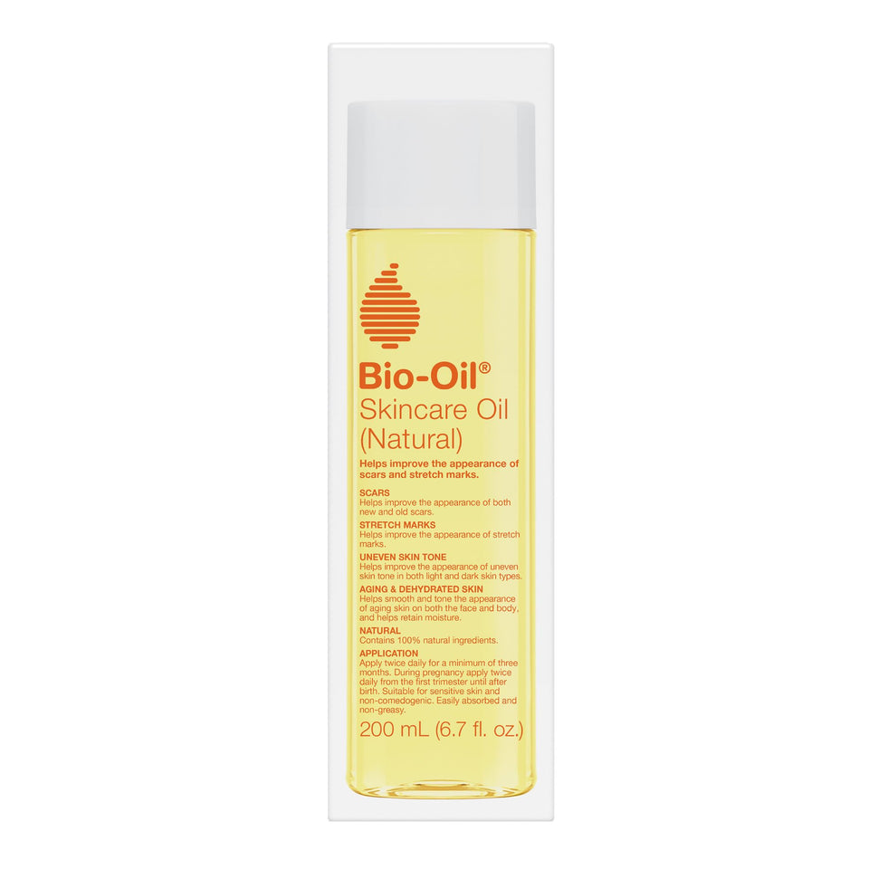 Bio-Oil front bottle showing label and size, conveys clear product identity and trust