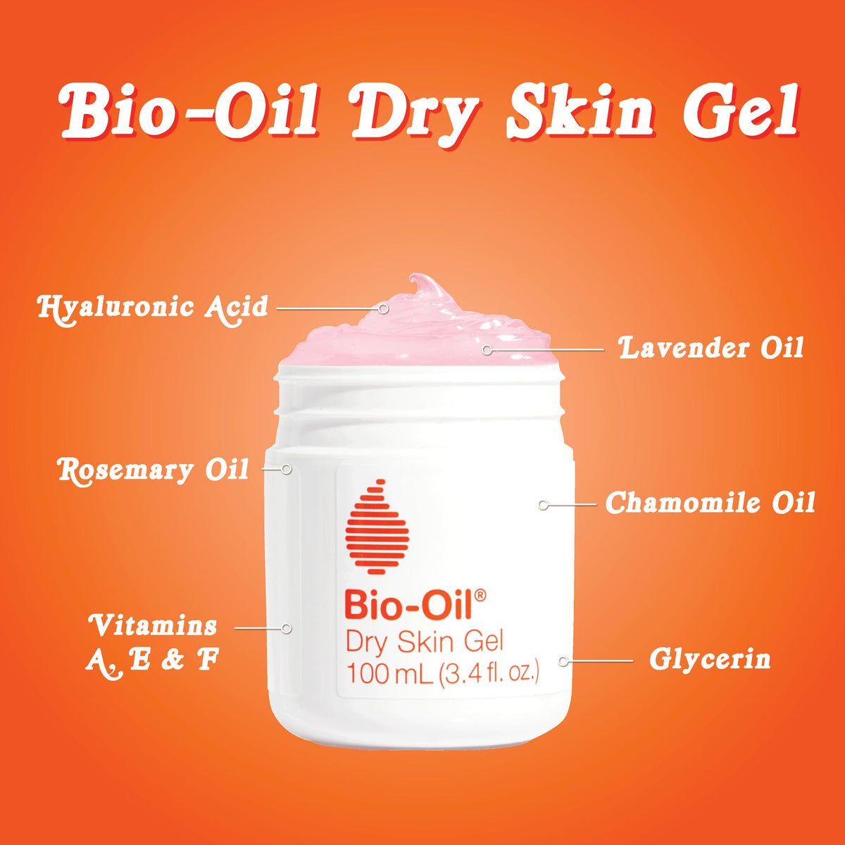 Bio-Oil gel smoothing dry elbow area to relieve flakes and roughness