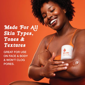Bio-Oil gel being dispensed showing controlled amount and easy use