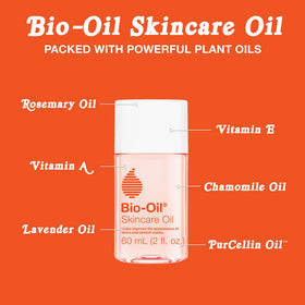 Bio-Oil used on hair and beard to nourish and reduce frizz