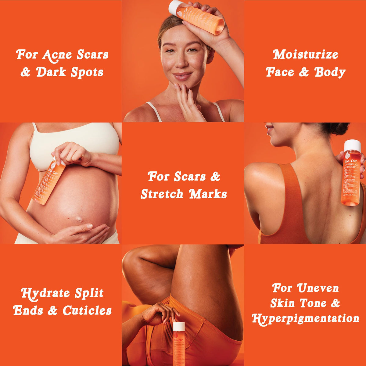 Lavender and chamomile next to Bio-Oil, Bio-Oil calming botanical support