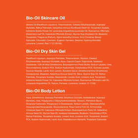 Bio-Oil lotion on leg smooth finish illustrating non-greasy hydration and skin balance