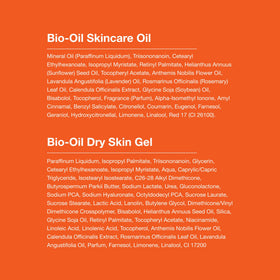 Bio-Oil skincare oil used on hair ends to reduce frizz and add shine