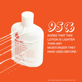Bio-Oil being dispensed into hand showing easy application benefit