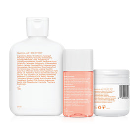 Bio-Oil travel kit lifestyle bathroom scene portraying portability and routine upkeep