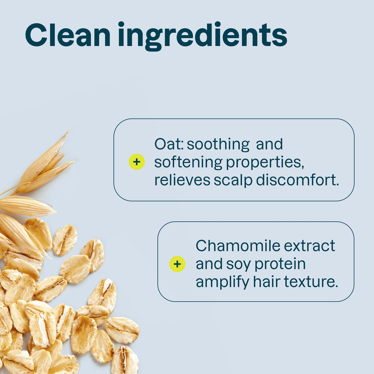 BIO SPECTRA ATTITUDE oat extract close-up highlighting soothing scalp benefit