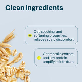 BIO SPECTRA ATTITUDE oat extract close-up highlighting soothing scalp benefit
