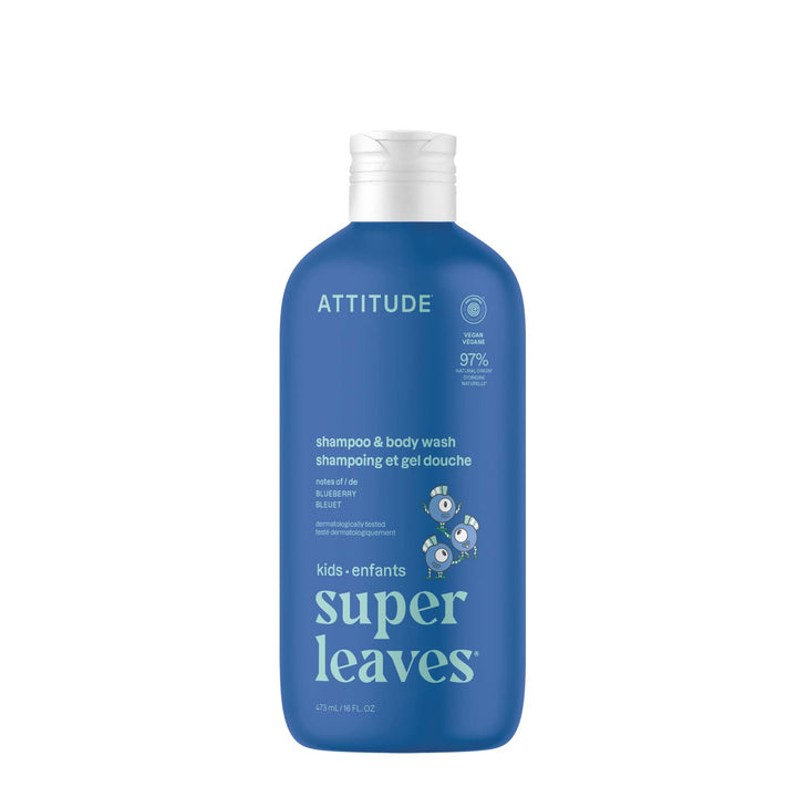 BIO SPECTRA ATTITUDE front bottle showing blueberry label and clean ingredients