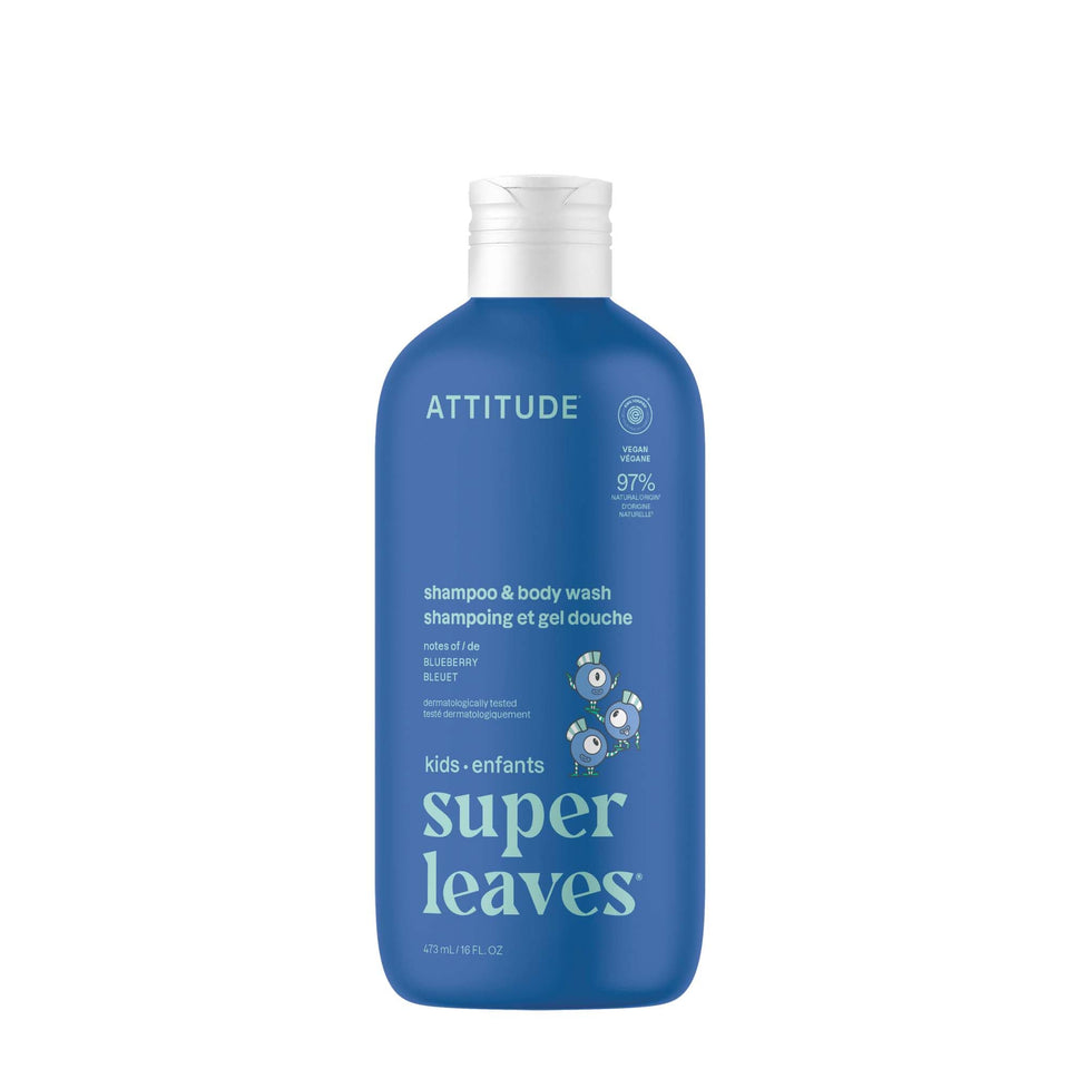 BIO SPECTRA ATTITUDE front bottle showing blueberry label and clean ingredients