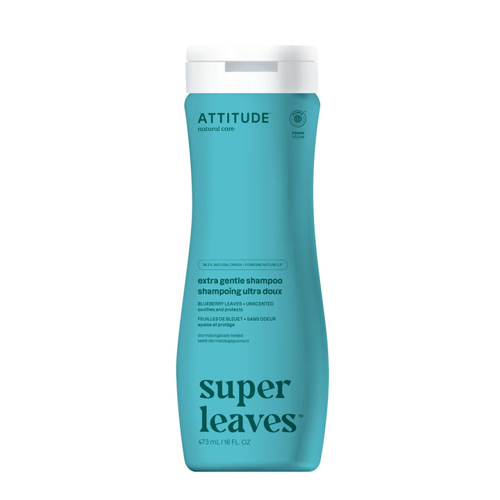 BIO SPECTRA ATTITUDE front bottle showing clean unscented shampoo for gentle scalp care