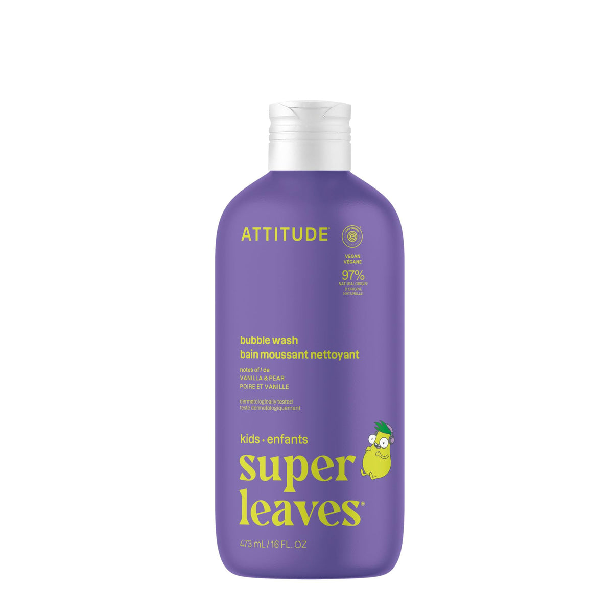 BIO SPECTRA ATTITUDE front label showing product benefits and scent