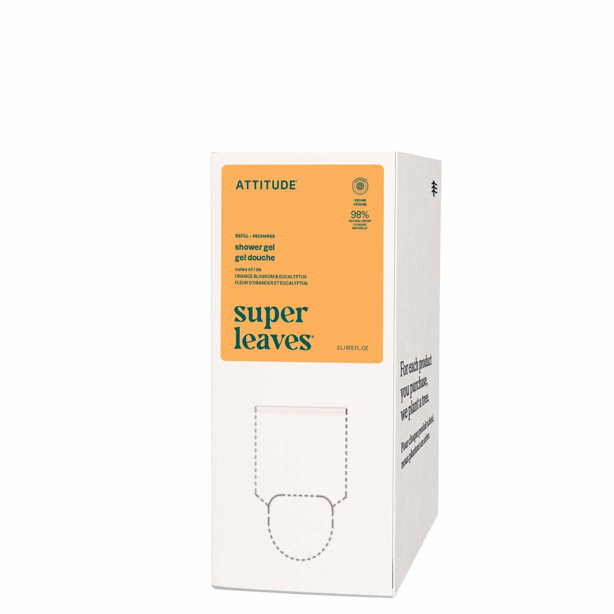 BIO SPECTRA ATTITUDE front packaging showing bulk refill and calming benefits