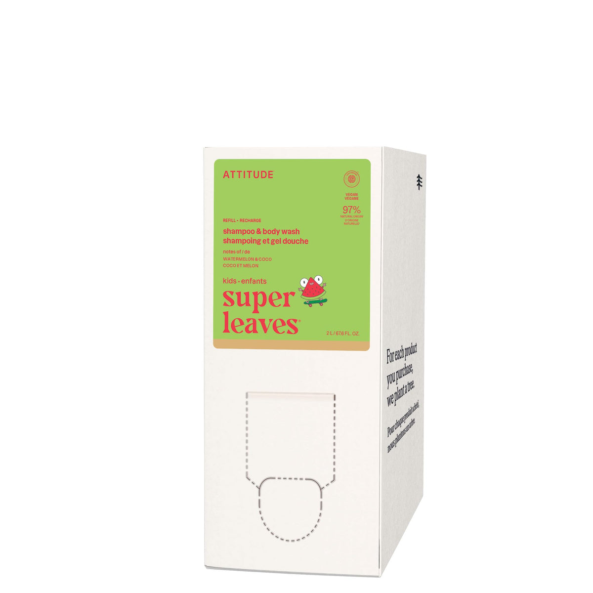 BIO SPECTRA ATTITUDE front packaging showing label and kid-friendly design benefit gentle cleansing