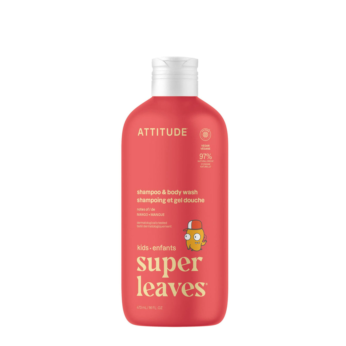 BIO SPECTRA ATTITUDE front packaging showing bottle and mango scent benefit