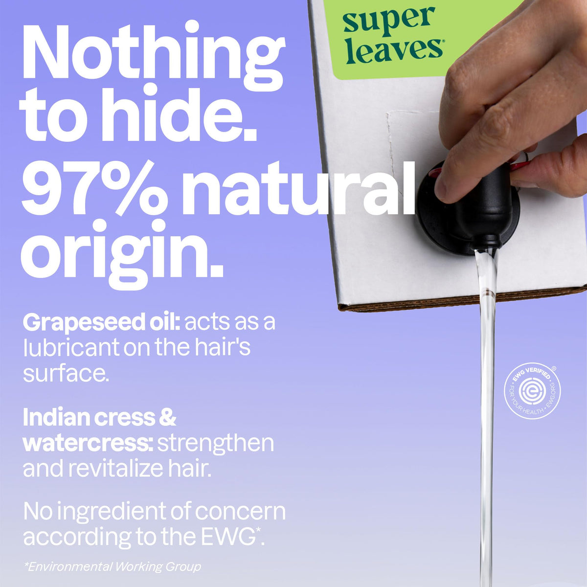 BIO SPECTRA ATTITUDE close-up of grapeseed and olive leaves ingredients highlighting natural origin