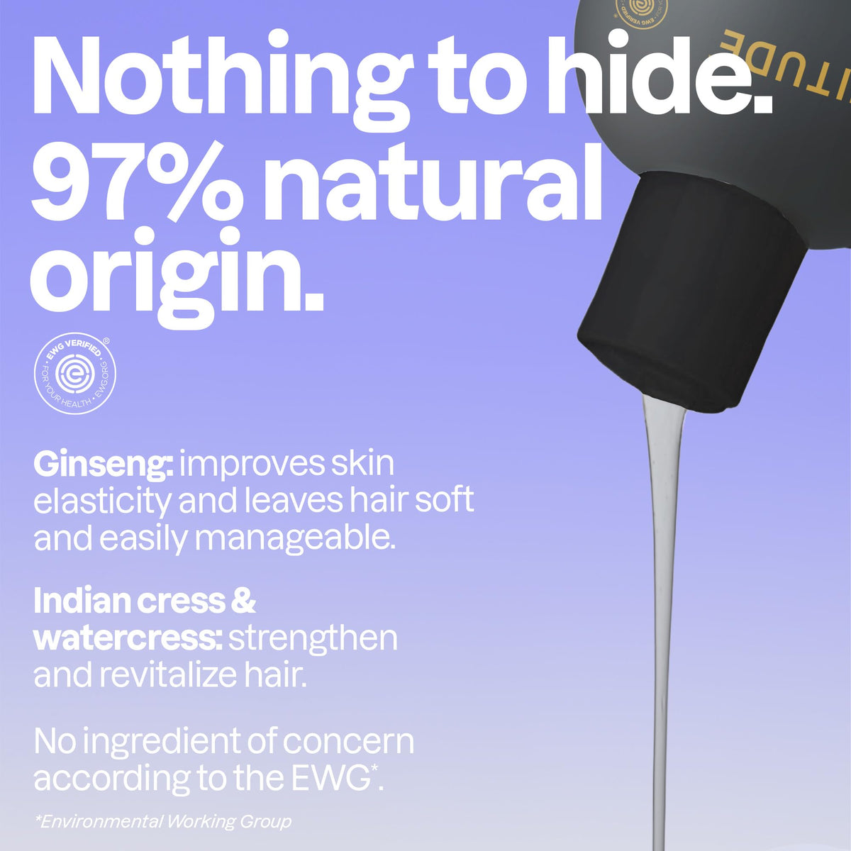 BIO SPECTRA ATTITUDE ingredients flatlay with ginseng and grapeseed for natural care