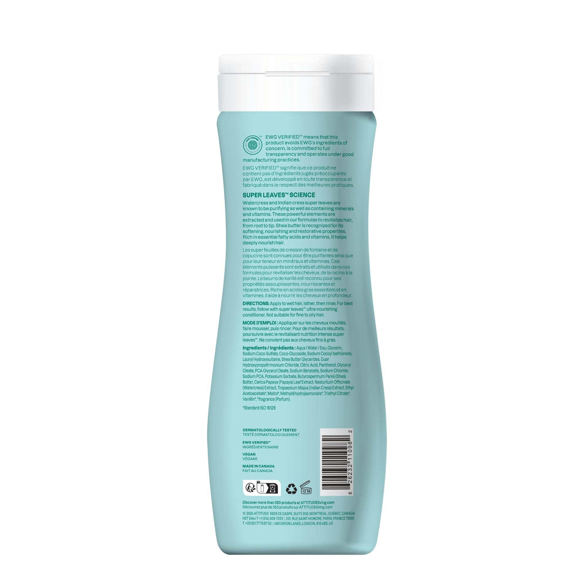 BIO SPECTRA ATTITUDE on bathroom shelf in lifestyle scene suggesting clean-beauty routine