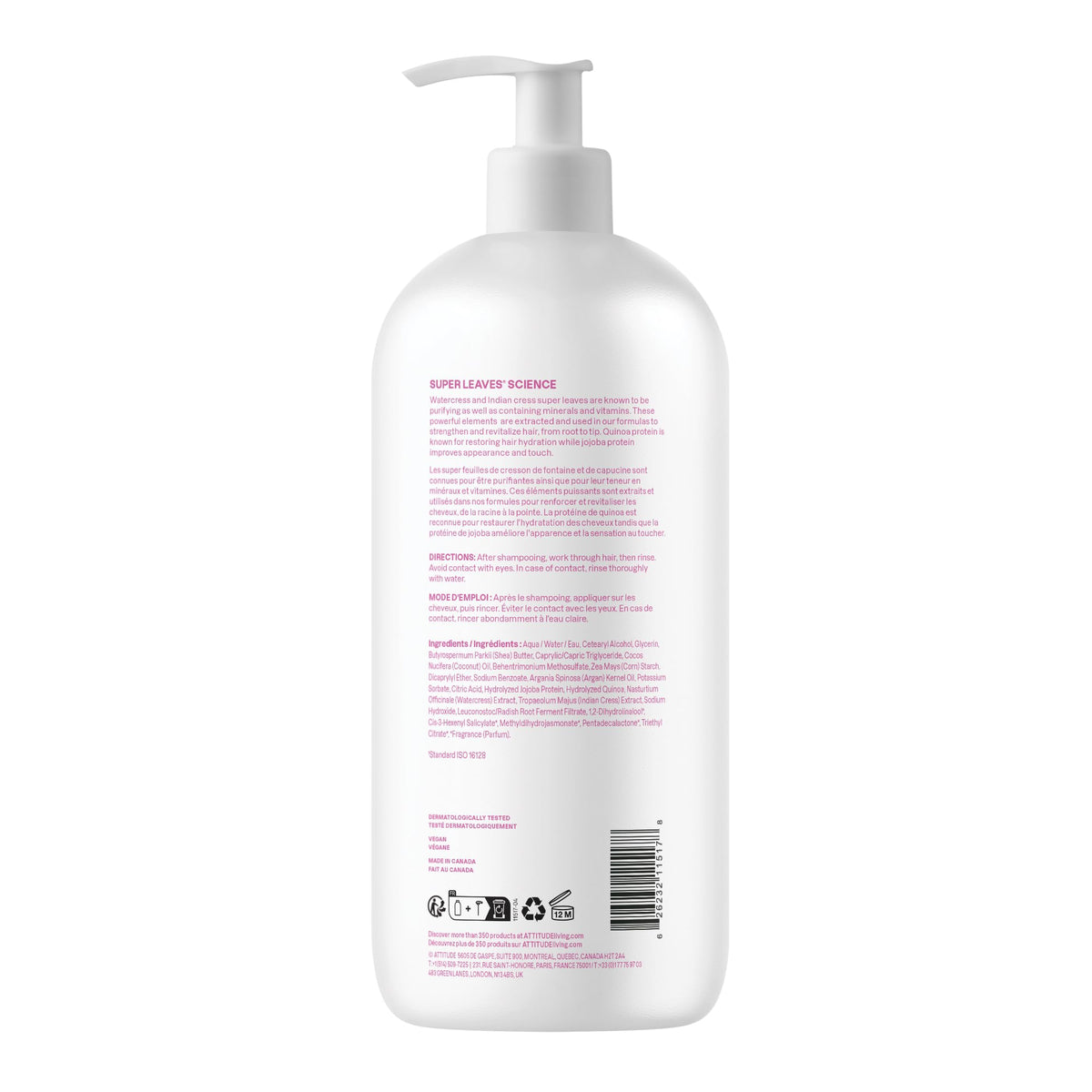 BIO SPECTRA ATTITUDE bottle styled on bathroom shelf for lifestyle