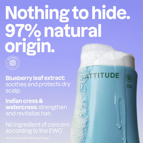BIO SPECTRA ATTITUDE creamy shampoo texture dispensed to show mild, gentle lather