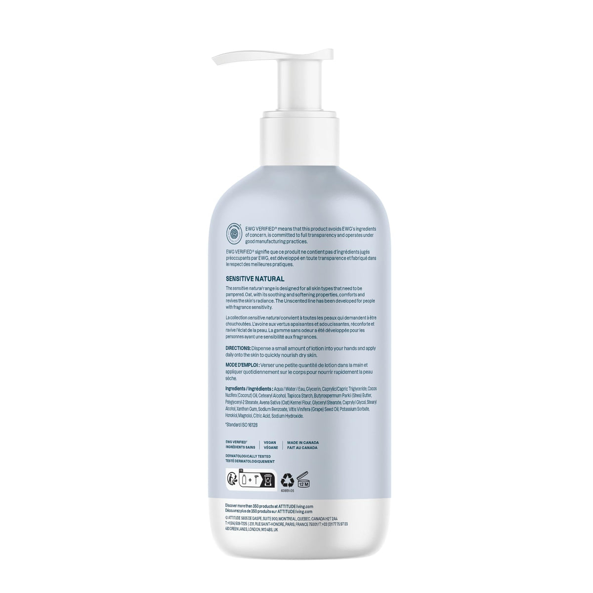 BIO SPECTRA ATTITUDE 16 fl oz label and size showing value and capacity