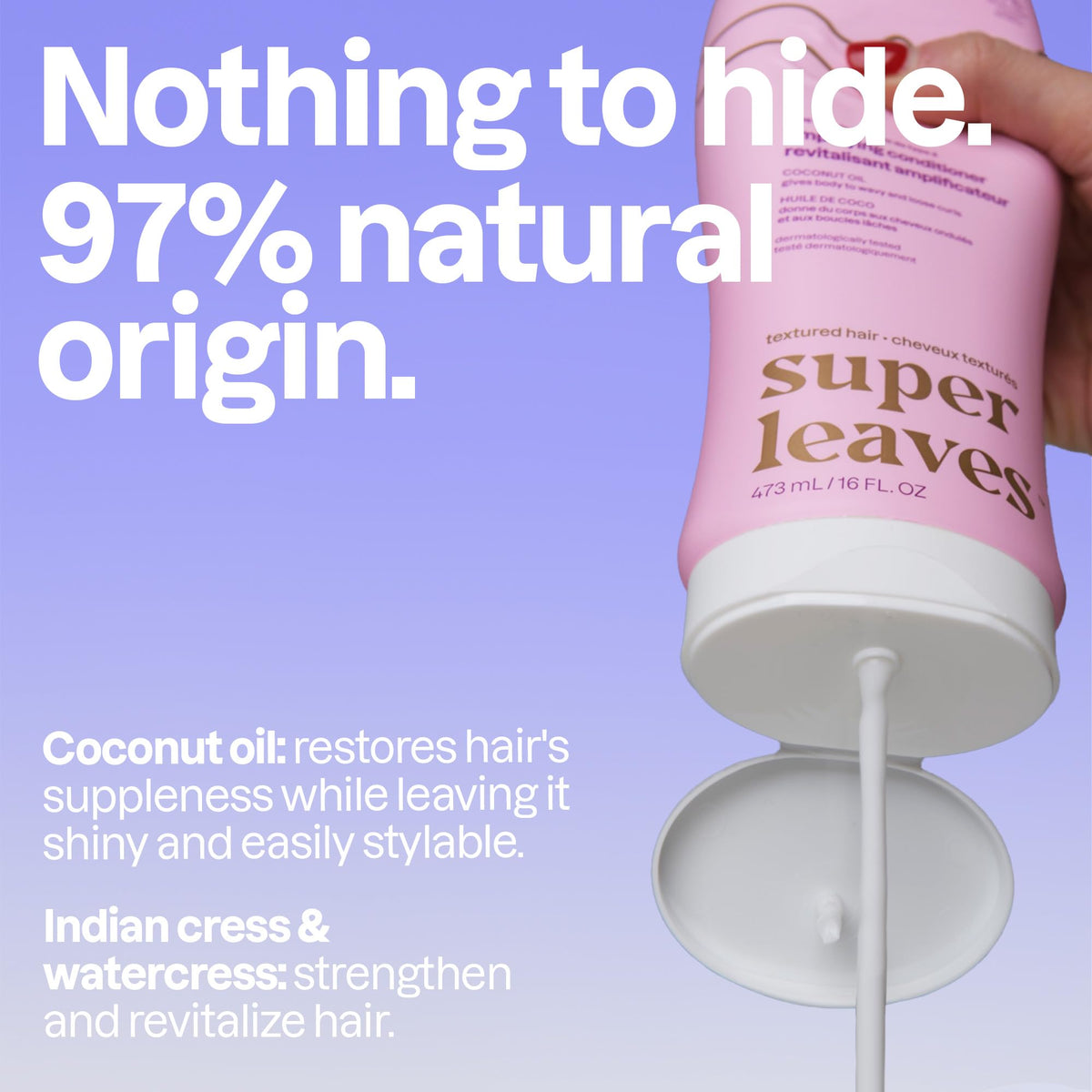 ATTITUDE creamy conditioner texture close-up for smooth detangling