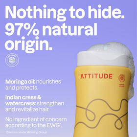 BIO SPECTRA ATTITUDE creamy foam texture demonstrating gentle lather