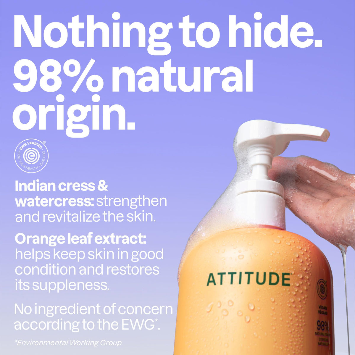 BIO SPECTRA ATTITUDE rich lather texture demonstrating gentle cleansing
