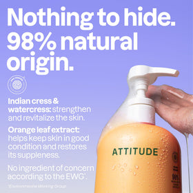 BIO SPECTRA ATTITUDE rich lather texture demonstrating gentle cleansing