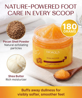 BIOAQUA close-up of creamy scrub texture revealing exfoliating granules and softness