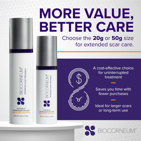 BIOCORNEUM being applied on arm demonstrating easy twice-daily use