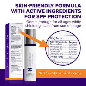 BIOCORNEUM fast-dry film on skin showing thin protective layer and water resistance benefit