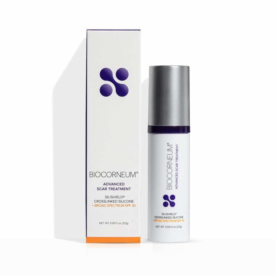 BIOCORNEUM front packaging showing 20g tube and product branding benefits
