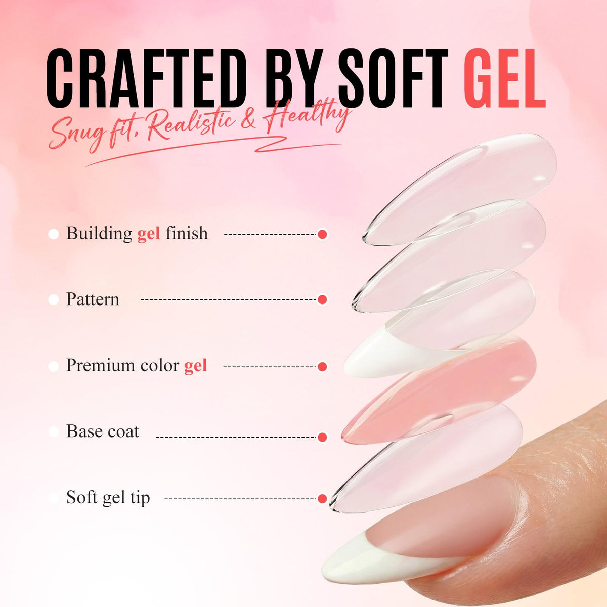 bioday tools included with glue, tabs, file, pad, cuticle pusher