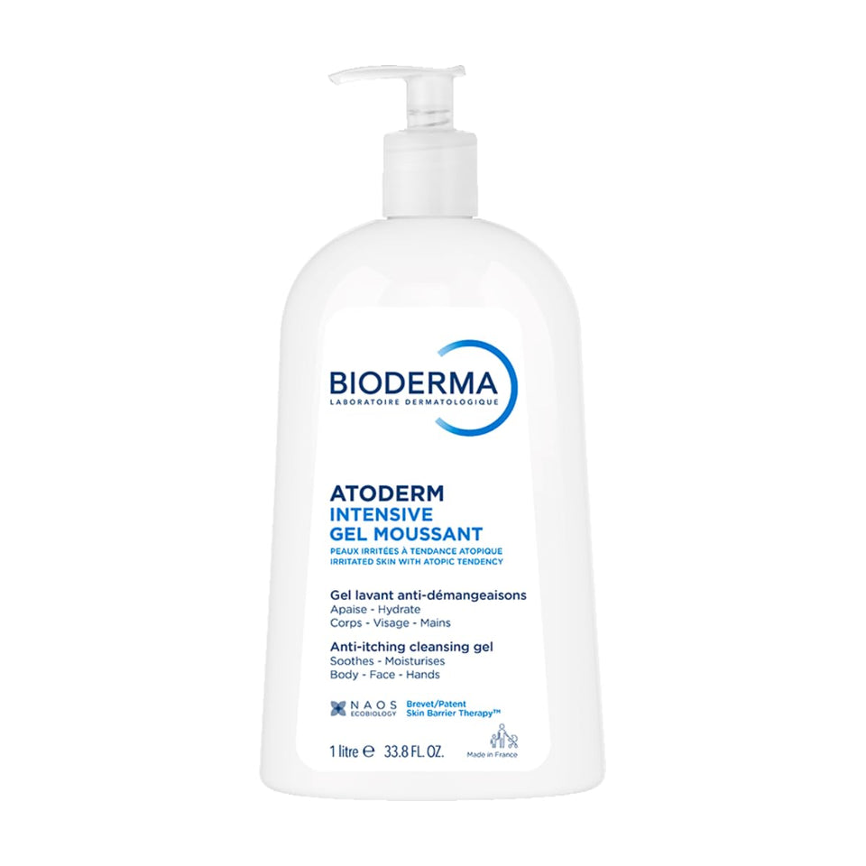 Bioderma front packaging showing cleanser and benefits