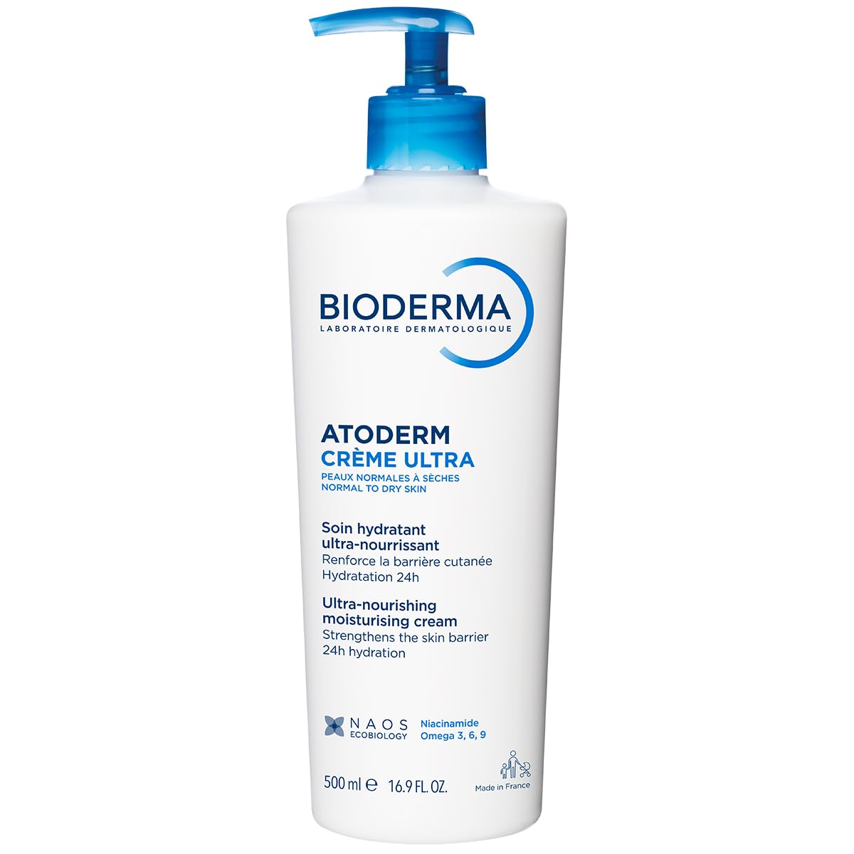 Bioderma Atoderm front packaging showing product and calming benefit
