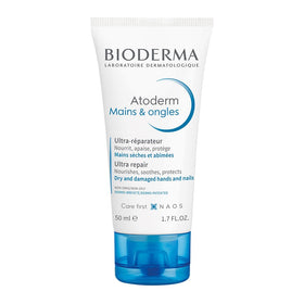Bioderma Atoderm front tube showing compact travel-friendly design and immediate hydration