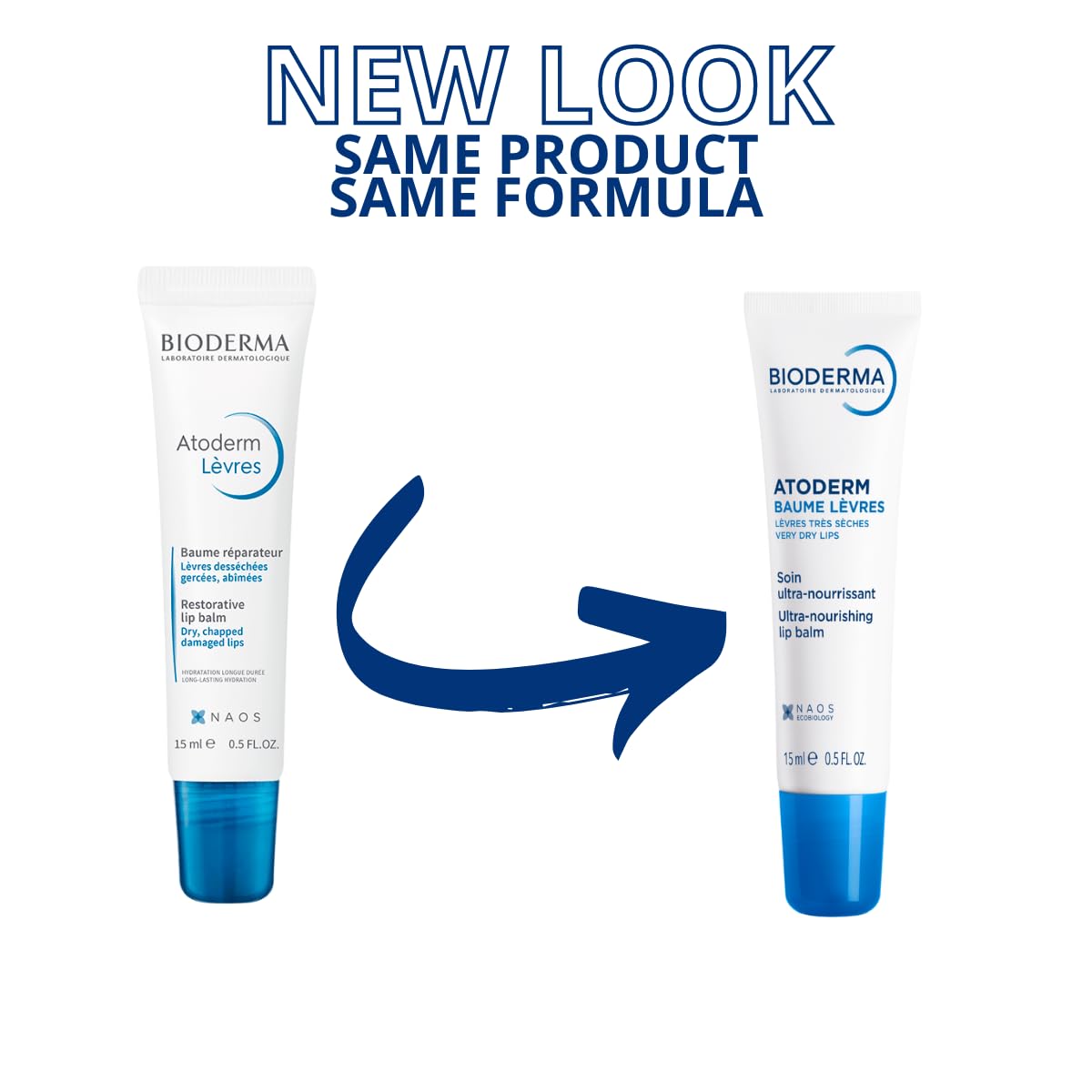 Bioderma Atoderm Lip Balm used outdoors in winter for protective comfort