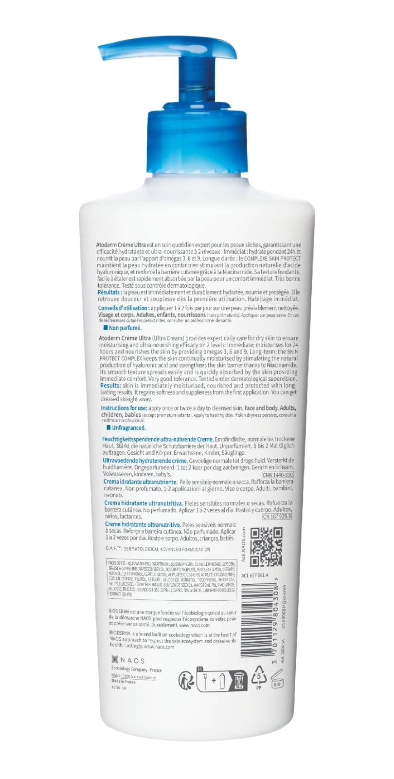 Bioderma jar on bathroom shelf in family setting promoting everyday routine